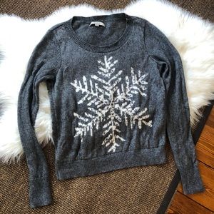 LOFT Snowflake sweater | Size L